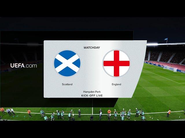 Scotland vs England | Hampden Park | International Friendly | PES 2021