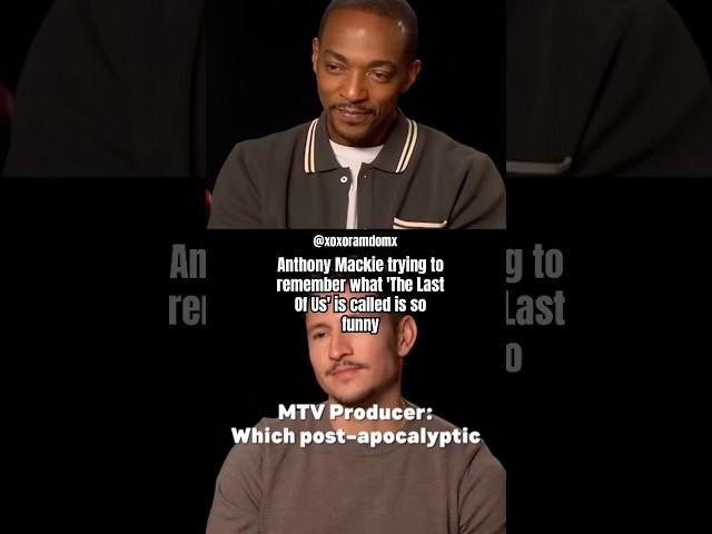 Anthony Mackie trying to remember what 'The Last Of Us' is called is