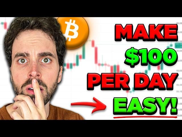 Simple Method To Make $100 A Day Trading Cryptocurrency As A Beginner | Trading Tutorial