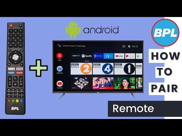 How to Pair BPL android TV Remote control | BPL android Tv