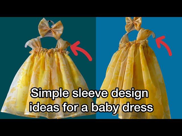 Simple Sleeve Design Ideas for Baby Dresses | Easy & Cute Patterns