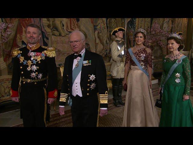 State banquet for King Frederik X of Denmark during state visit to Sweden 2024