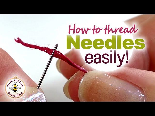 Surprisingly EASY way to thread a needle for sewing & embroidery - DO IT PROFESSIONALLY! Flosstube