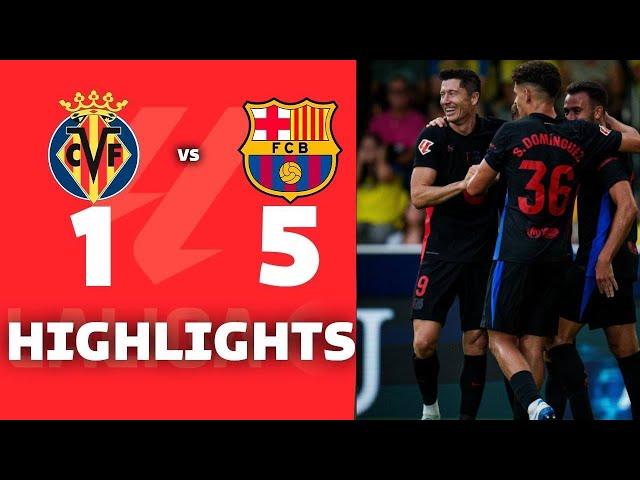 Villarreal vs Barcelona 1-5 Resumen Goles | LaLiga