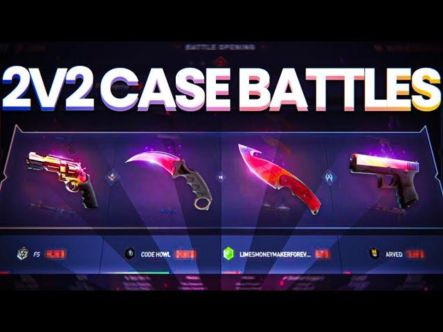 INSANE 2v2 CASE BATTLES ON DATDROP! (NEW FEATURE)
