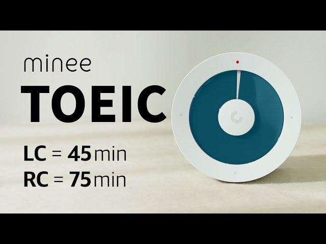 [토익 타이머 LC45분+RC75분] timer for TOEIC (with. ASMR) | study with minee | no advertisement.