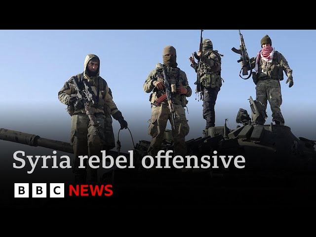 Thousands flee fighting in Syria as rebel forces advance on another key city | BBC News