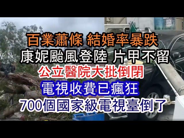 廣州本土企業倒閉；上海租房可怕現實；康妮颱風來襲 災害頻發；國企大幅降薪；工作難找 年齡競爭劇烈；沒人敢結婚；學校醫院電視臺都倒閉