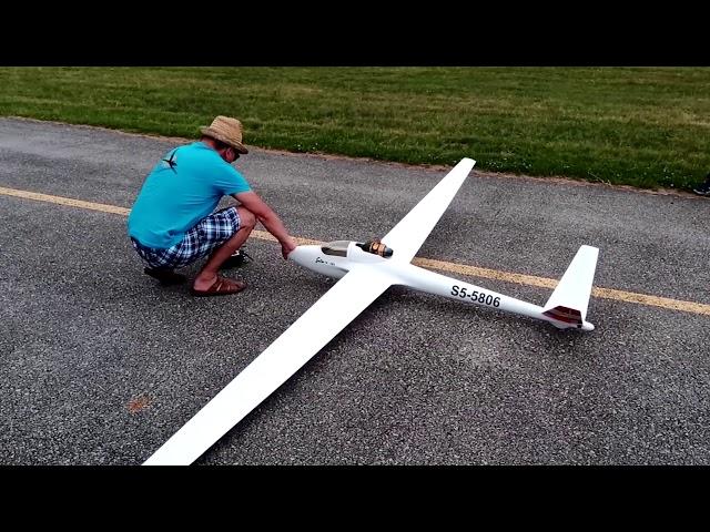 jet turbine powered rc model glider airplane in Osijek