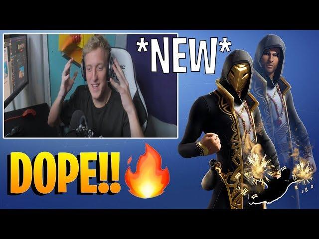 Tfue REACTS to the *NEW* "SANDSTORM" Skin & "CHRONO" Contrail!