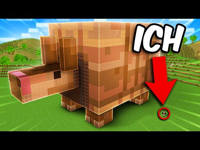 Ich habe einen XXL ARMADILLO (Gürteltier) in MINECRAFT HARDCORE gebaut | Flexi