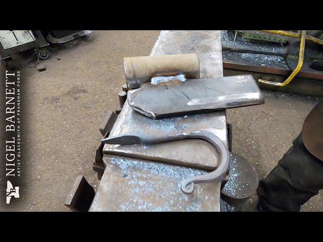 Forging Jig for easy hook making - Blacksmith