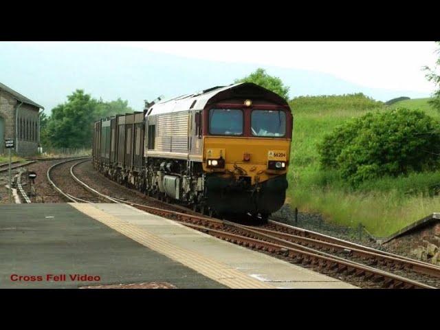 Freight on the S & C - Gypsum, Coal and Empties, all 66-hauled.