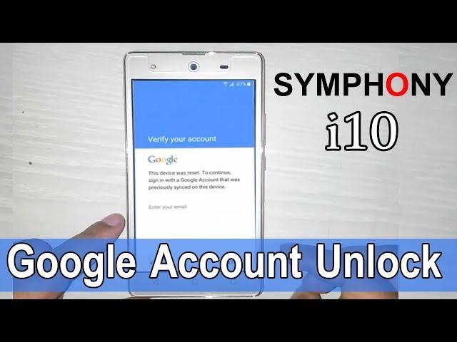 Symphony i10 frp bypass Or Symphony i10 google Account Bypass 100% working, Symphony i10 flash file