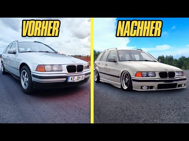 Kompletter Umbau meines BMW E36 in 20 Minuten