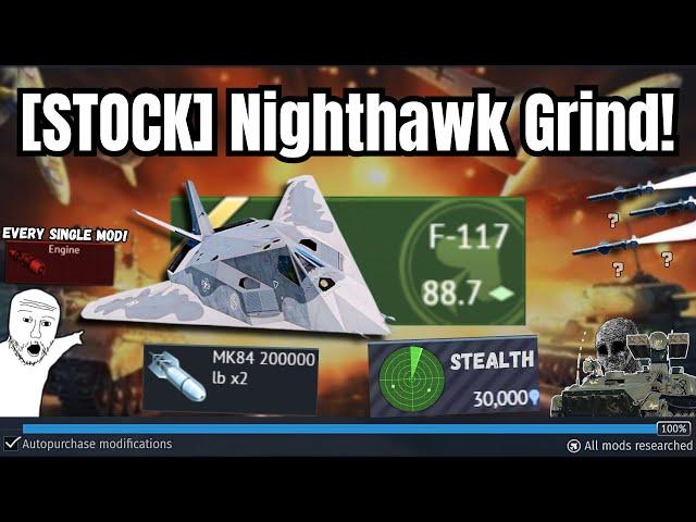 [STOCK] Grind FIRST STEALTH plane Experience!(This is BROKEN)| I got EVERY MOD! (PAIN)