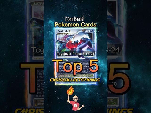 Top 5 RAREST Darkrai Pokémon Cards  #shorts #darkrai #pokemontcg