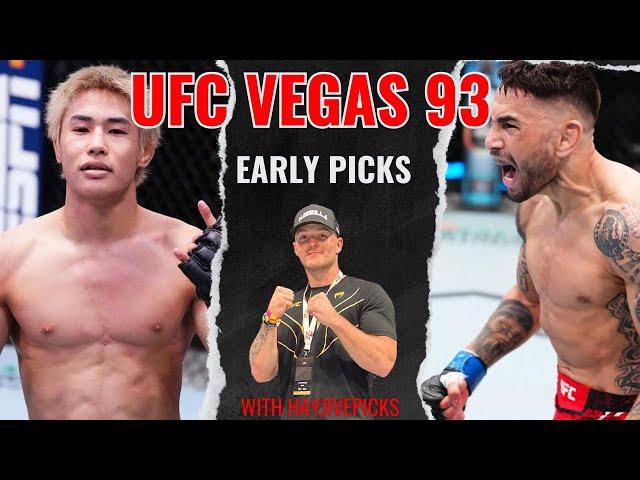 UFC Vegas 93 Taira vs. Perez Full Card Early Picks