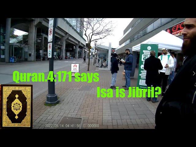 Muslim apologist destroys the Quran claiming that Isa is Jibril.