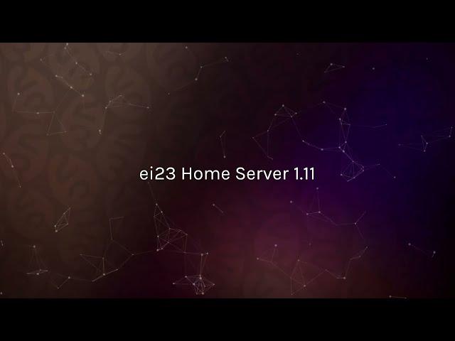 ei23 Smart Home Server Installation (v1.11)