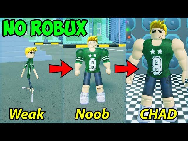 Starting Over As A Noob With No Robux In Roblox Strongman Simulator