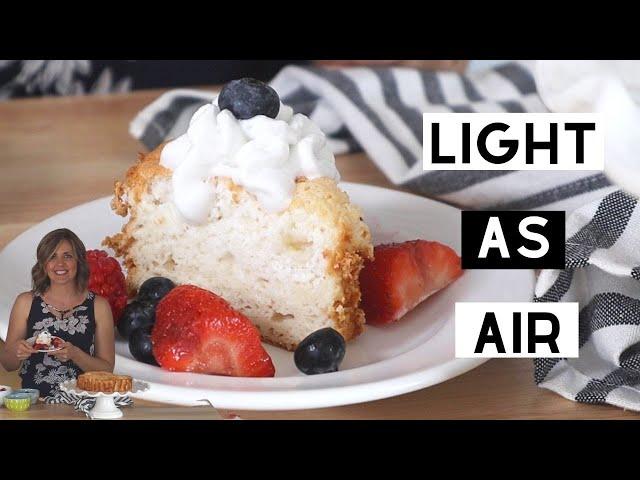 Keto Angel Food Cake {Low-Carb, Paleo, & Gluten-Free}