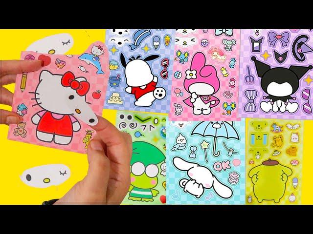 Pegatinas de CARAS de HELLO KITTY | Colorines y actividades para niñas y niños