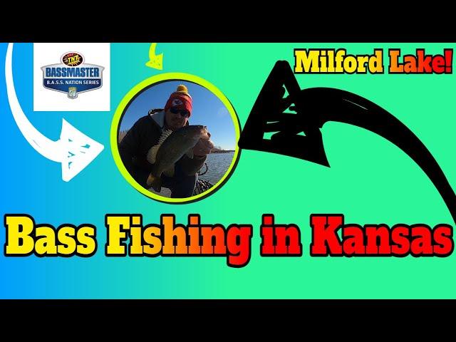 Bass Fishing in KANSAS!! Milford Lake BASS Nation Pre Practice!