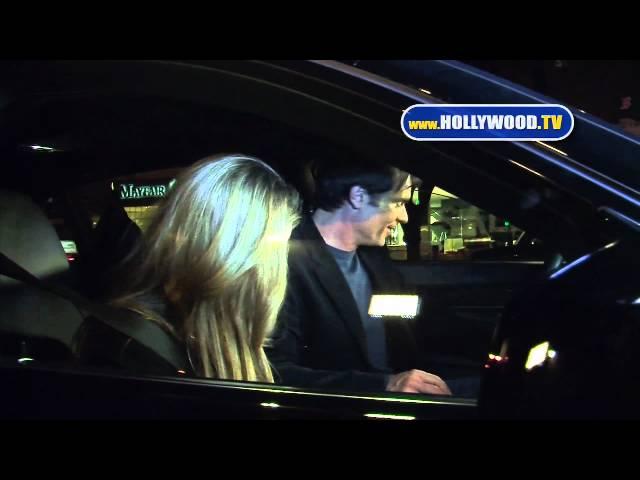 Denise Richards and Patrick Muldoon dine together at Madeo restaurant