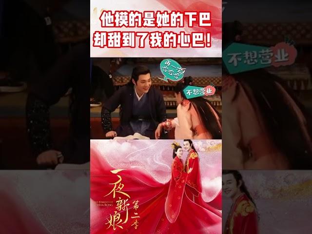 袁昊摸下巴逗赵昭仪，前方花絮含糖量过高《一夜新娘2 The Romance of Hua Rong 2》【芒果TV青春剧场】