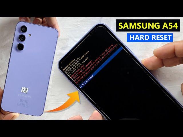 How To Hard Reset Samsung Galaxy A54 5G Samsung SM-A546 Pin, Password, Fingerprint, Pattern Unlock