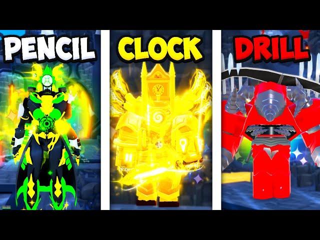 PENCILS vs CLOCKS vs DRILLS.. (Toilet Tower Defense)