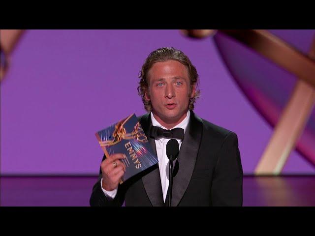 Jeremy Allen White Accepts the Emmy Award for Lead Actor in a Comedy Series - Emmy Awards