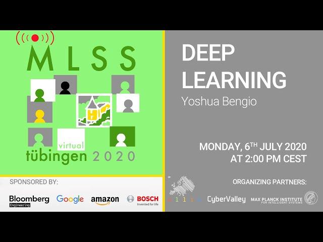 Deep Learning, part 1 - Yoshua Bengio - MLSS 2020, Tübingen