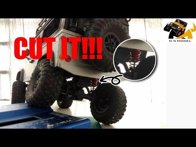 MN99s suspension upgrade Part 3 | CUT the suspension coil spring!!!