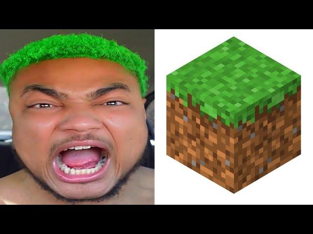 Er Identifiziert Sich Als Minecraft Grass Block