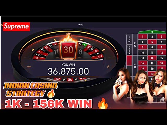 Casino roulette strategy playing |  1k to 156k Win  | casino roulette Today Big win |casino tricks