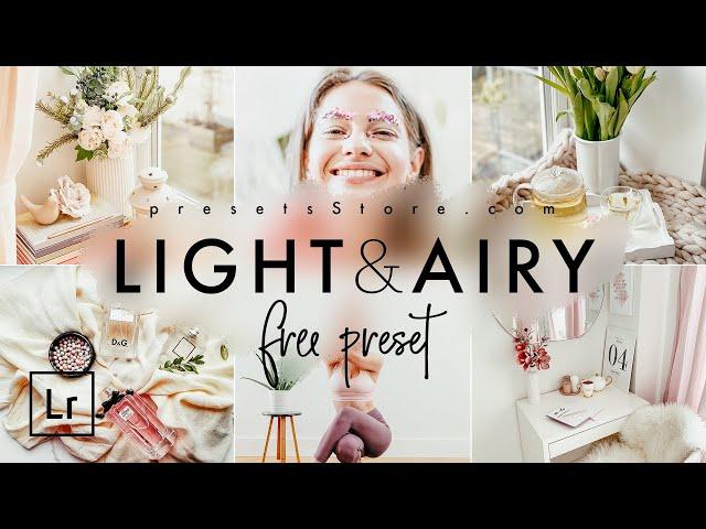 Light & Airy — Mobile Preset Lightroom DNG | Tutorial | Free | Airy Photography | Instagram Preset