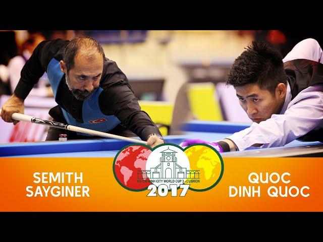 3-Cushion World Cup HoChiMinh 2017 Sayginer vs Quoc Dinh Quoc