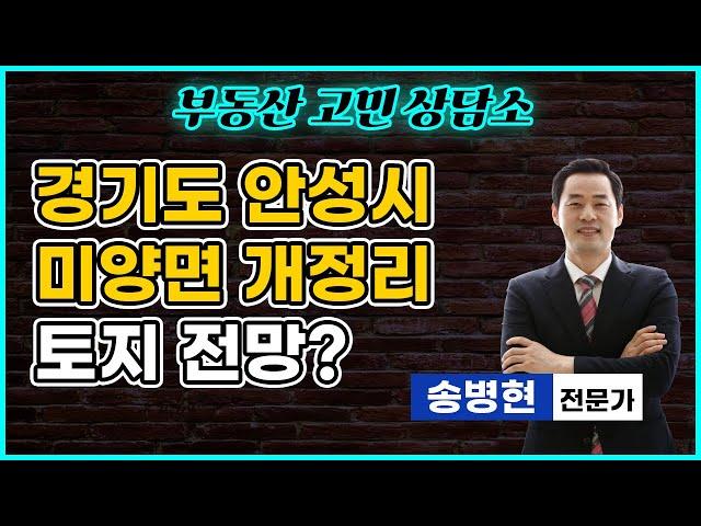 이런 땅이 토지 투자하기 좋은 땅입니다 | 경기도 안성시 미양면 개정리