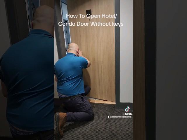 How to open hotel/condo doors without keys #underthedoortool #securitybreach #breakin #foryou