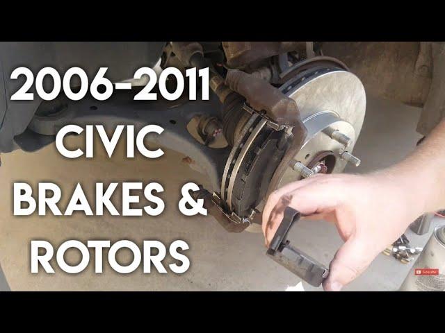 Honda Civic Brake Pads and Rotor Replacement 2006-2011 + Powerstop Evolution Break In Procedure