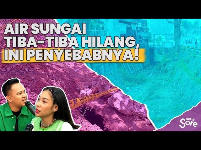 Lubang Misterius Penghilang Air Sungai di Blitar