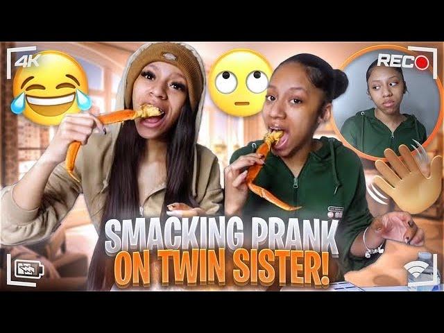 SMACKING PRANK ON TWIN SISTER! ( GONE WRONG) + Updated Q&A | TheWickerTwinz