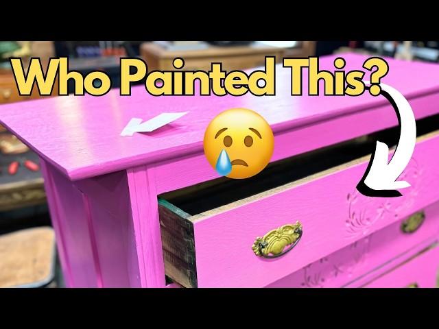 AMAZING Restoration of a $20 ANTIQUE Painted DRESSER