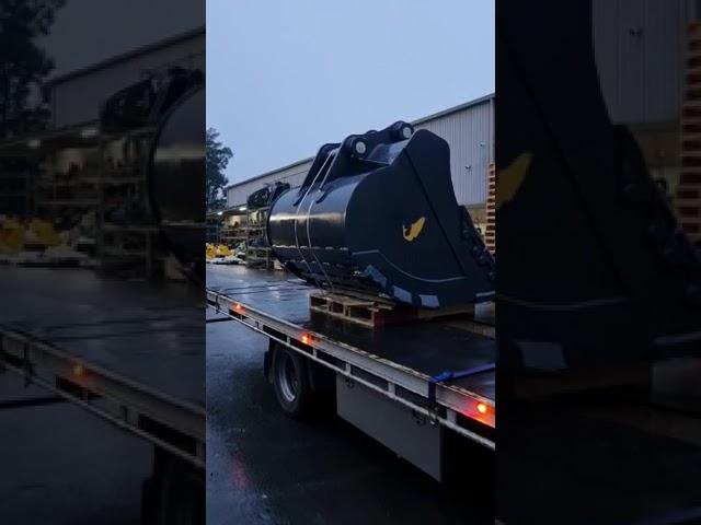 SBA 50 ton 3m3 rock buckets on route to our valued customer.
