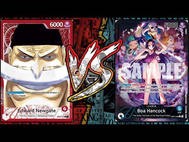 Whitebeard VS Boa Hancock | One Piece TCG | OP07 Gameplay