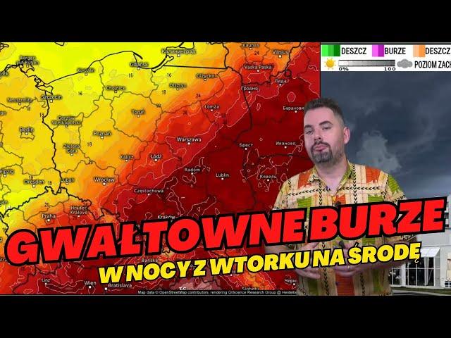 Gwałtowne burze i układy burzowe w kolejnych dniach.  Sprawdzamy nowe wyliczenia.