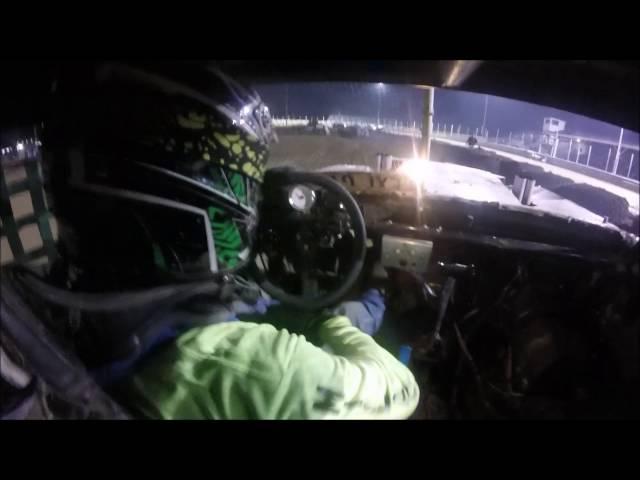 Saturday night in car video from #460 Nick Deleon, at manistee county fairgrounds 9/17/16