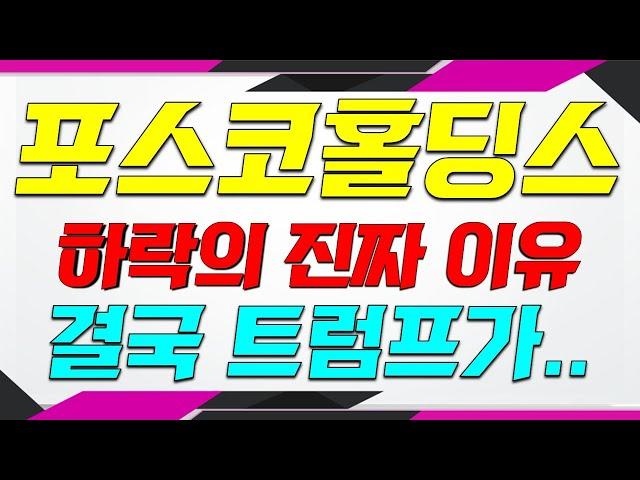 포스코홀딩스 주가전망기어이 트럼프가.. 과연 알고있었을까..